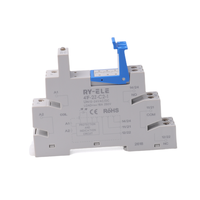 Relais miniature AC/DC électromagnétique à visser RY-ELE 41F-2Z-C2-1, étanche, en PA66+GF20, 16A 250VAC, bipolaire 2CO DIN