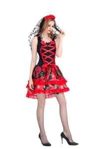 Disfraz de Novia Fantasma para Adultos, Disfraz de Bruja del Día de Muertos Mexicano, Vestido de Cosplay para Fiesta Española, Atuendo de Juego de Rol para Mujeres - Product Image 6