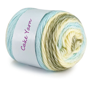 Nouveauté Fil à tricoter en coton mélangé dégradé <span class=keywords><strong>de</strong></span> couleur 100g/rouleau Arc-en-ciel Gâteau Fantaisie Teint OE Tricot Crochet Prix bas - Product Image 3