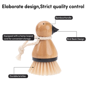 In piedi uccello becco piatto Scrub spazzola setole <span class=keywords><strong>per</strong></span> la pulizia di frutta e verdura - Product Image 4