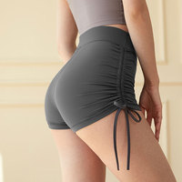 Pantalones Cortos de Yoga de Cintura Alta para Mujer, Más Vendidos, de Alta Elasticidad, con Cordón Ajustable, Efecto Levanta Glúteos, Sin Marca de Camel Toe, Ajuste Delgado, para Entrenamiento y Deportes