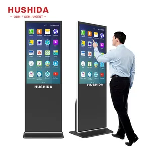 Screen Advertising Kiosk High Quality 43" Veticle Touch Screen LCD Monitor Floor Standing Advertising Kiosk All-in-one Machine