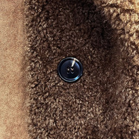 Veste courte en peau de mouton synthétique Jancoco pour femmes, manteau en daim double face pour l'automne et l'hiver