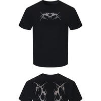 T-shirt personnalisé brodé pour homme, coton de haute qualité, streetwear, vêtements vierges, vente en gros, fabricant de vêtements, mode en vrac