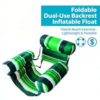 Chaise flottante gonflable pour piscine avec dossier, siège de relaxation aquatique pliable