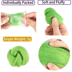 Filato di lana in lana per feltratura ad aghi in feltro bagnato fai da te fatto a mano - Product Image 4