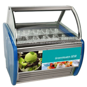 Congelatore Espositore Refrigerato a <span class=keywords><strong>Doppia</strong></span> Fila da 14 Vaschette per <span class=keywords><strong>Gelateria</strong></span>/Negozio di Gelati - Product Image 5