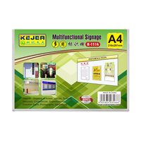 Porte-cartes d'affichage étanche, 1 pièce, support mural en plexiglas transparent, pour affiche