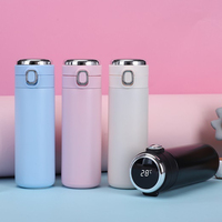 Termo inteligente de acero inoxidable con pantalla led, vaso simple y a la moda, con pantalla de temperatura