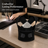 Correcteur de posture ajustable avec soutien claviculaire, ceinture respirante pour redresser le dos