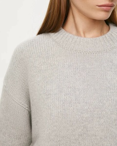 Maglione Elegante da <span class=keywords><strong>Donna</strong></span> Autunno Inverno in Cashmere e <span class=keywords><strong>Lana</strong></span> a Maniche Lunghe, Maglia Spessa alla Moda con Collo Tondo, Abbigliamento Casual - Product Image 3