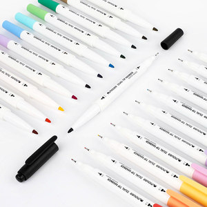 MOBEE P-687 12色双尖细线绘图标记集水基外线笔用于素描和插图 - Product Image 4