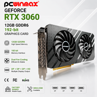 Carte graphique de jeu PCWINMAX OEM RTX 3060 12 Go GDDR6 192 bits avec nouveau ventilateur pour intégrateurs de systèmes PC de bureau personnalisés