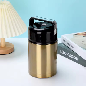 Bocaux isothermes à double paroi en acier inoxydable de 1 L grande capacité pour soupes et plats mijotés – Contenant alimentaire thermos - Product Image 3