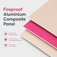 Panneau composite en aluminium ACP ACM résistant au feu, blanc solide, revêtu de PE personnalisé pour mur extérieur de villa