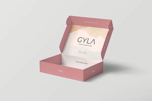 กล่องไปรษณีย์กระดาษลูกฟูกสีชมพูออกแบบเอง พิมพ์สีเต็มสองด้าน กล่องของขวัญบรรจุภัณฑ์กระดาษ - Product Image 6