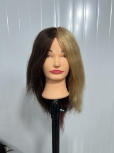 Tête de mannequin en <span class=keywords><strong>cheveux</strong></span> humains 100% réels pour la coiffure et la formation professionnelles - Product Image 2