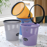 Xingsheng Corbeille à déchets ménagers créatifs Poubelle creuse avec anneau de compression pour le stockage des débris Poubelle avec sac