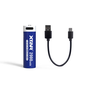 XTAR 선형 방전 곡선 고속 충전 2000mAh USB 타입 C 1.5V <span class=keywords><strong>AA</strong></span> 리튬 충전식 배터리 스마트 잠금 장치, 마이크 - Product Image 1