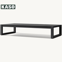 Ensemble de salon de jardin noir pour balcon, résistant à la décoloration et à la protection solaire, mobilier d'extérieur en gros sous marque privée