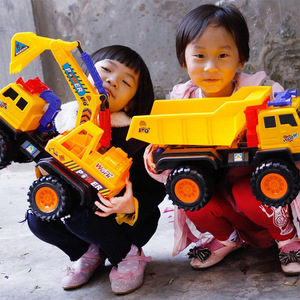 รถขุดของเล่นเด็กขนาดใหญ่ รถวิศวกรรมแบบเฉื่อย สำหรับเด็กเล่นกลางแจ้ง - Product Image 1