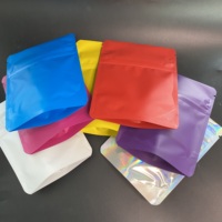 Emballage personnalisé avec logo, sachets en mylar de 1 oz (28 g) / 7 grammes / 4x5 pouces, sachets en mylar refermables anti-odeur pour bonbons comestibles de 3,5 g