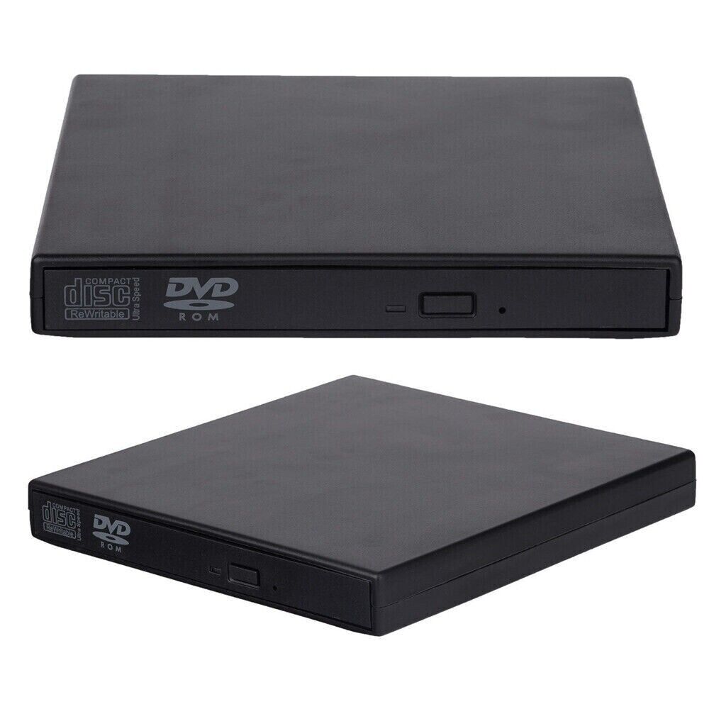 Unidad de CD y DVD externa delgada, reproductor USB 2,0, lector de unidad óptica externa para ordenador portátil, PC, Unidad óptica Mac