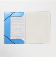 Carpeta de archivos de papel de impresión personalizada de tamaño A4 para la escuela, papelería de oficina, cierre de cuerda elástica, carpeta de archivos de documentos