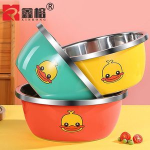 Bol en acier inoxydable Xinrong avec motif canard 20 cm pour la cuisson et le service à usage domestique - Product Image 3