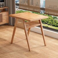 Chaises en bois massif de haute qualité en gros, ensemble table et chaises carrées pour restaurant, petite table et chaises en rotin pour balcon