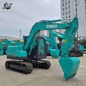 Excavadora de cadenas Kobelco75 usada, 7.3 toneladas, cucharón de 0.4m³, marca original japonesa, excavadora pequeña para construcción, pocas horas, buen estado. - Product Image 2