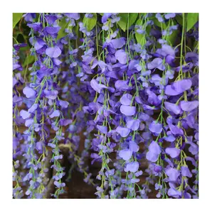 wisteria artificial flowers to decorate swing. luxury artificial flowers purple artificial flowers