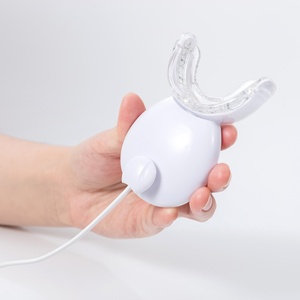 Kit de blanchiment dentaire sans fil puissant à 16 LED bleues avec saveur menthe fraîche et 3 seringues de gel pour usage professionnel à domicile - Product Image 5