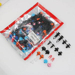 Smooth Sailing Toyota Auto Clips – attaches en nylon de couleurs mélangées, 100 pièces, pour coffre, porte, passage de roue, pare-chocs - Product Image 2