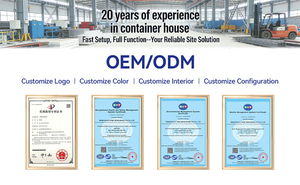 Casa Container Pieghevole a Doppia Ala Facile da Montare, <span class=keywords><strong>Case</strong></span> Modulari Prefabbricate <span class=keywords><strong>di</strong></span> Lusso per Cantieri Edili - Product Image 5