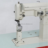 QS-2246 Machine à coudre industrielle zigzag à point de surjet, alimentation par chenille simple, pour matériaux épais
