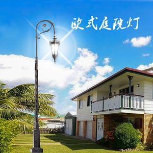 Lampadaire LED Juming 30W, style rétro européen, en fer, pour villa, cour, jardin, éclairage extérieur - Product Image 2