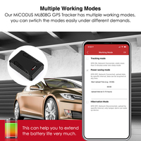 Micodus ML808G 10000mah Localizador GPS Magnético de Larga Duración, Resistente al Agua, con Geocerca, Dispositivo de Rastreo de Activos 4G