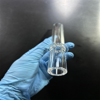 Tubo Doble de Cuarzo Puro 99.99% Resistente al Calor, Personalizado de Fábrica, Sílice Fundida Transparente para Doblado, Soldadura y Corte