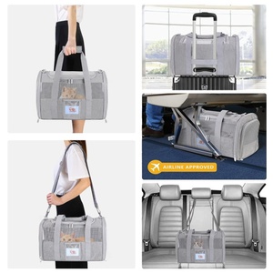 Sac à dos de transport pour chat en tissu Oxford respirant et pliable, idéal pour les voitures – Nouveau modèle en gros du Guangdong - Product Image 4