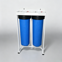 Vente d'usine Carlos - Filtre à eau double jumbo Big Blue de 20 pouces, système de préfiltration à 2 étapes de haute qualité pour la purification de l'eau