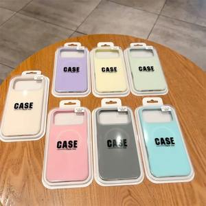 Funda de silicona líquida creativa con diseño de caramelo para iPhone 16 15 14 13 Plus Pro, funda de silicona resistente tipo gelatina para iPhone 17 Pro Max - Product Image 1