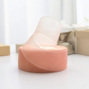 Pita <span class=keywords><strong>Organza</strong></span> tipis poliester Satin warna-warni lebar 3-75mm untuk pita rambut dan kemasan hadiah bahan poliester 100% - Product Image 5
