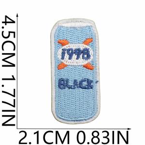 Écussons brodés personnalisés avec logo sur mesure, badges thermocollants écologiques pour chapeaux, vêtements, étiquettes DIY, petites séries - Product Image 2