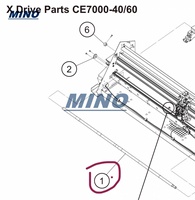 Оригинальный приводной вал Graphtec CE7000-40 U621842004/U621842005/U621842006