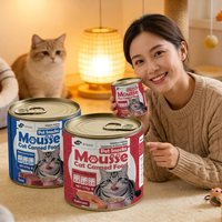 Snacks Húmedos para Gatos con Control de Bolas de Pelo 85G 375G, con Hierba Gatera, Atún y Pollo, Marca Privada, Directo de Fábrica