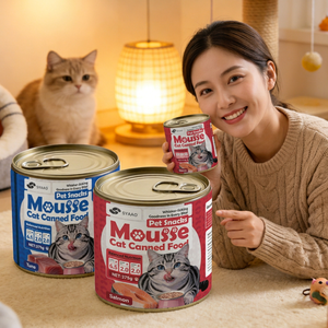 Snacks Húmedos para Gatos con Control de Bolas de Pelo 85G 375G, con Hierba Gatera, Atún y Pollo, Marca Privada, Directo de Fábrica - Product Image 1