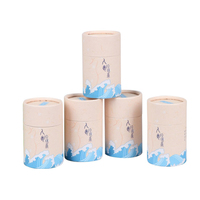 Bâton rond vide en bambou avec impression personnalisée, emballage en tube papier déodorant