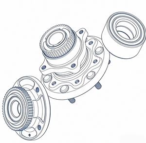 Nouveau <span class=keywords><strong>Roulement</strong></span> de Roue Arrière de Haute Qualité pour X3 F25/X4 F26 10- Pièces Auto 33406787015 Modèle AHC820257QB Garantie 24 Mois - Product Image 4