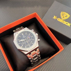 Orologio <span class=keywords><strong>da</strong></span> Polso in Acciaio Inossidabile Impermeabile Luminoso di Lusso al Quarzo per Uomo con Funzione Timer - Product Image 4